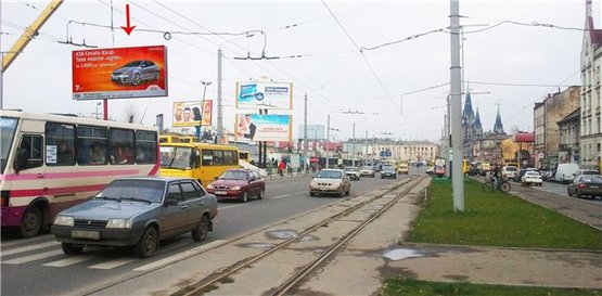 Фото рекламной плоскости по адресу Городоцька вул. (навпроти №169)