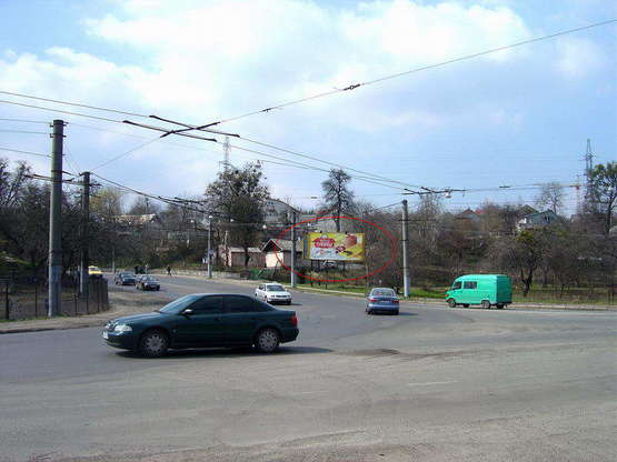 Фото рекламной плоскости по адресу Варшавська - вул. Волошкова (А)