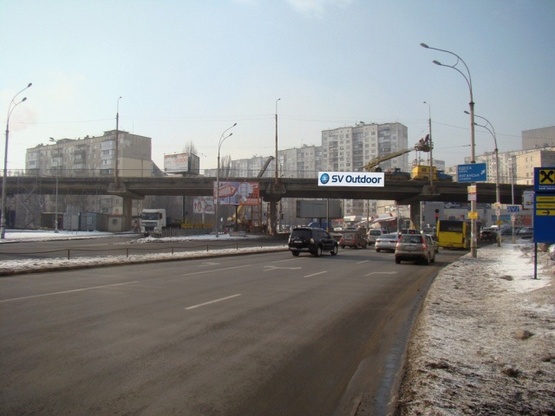 Фото рекламної площини за адресою Путепровод на пересечении Науки пр-т и магистрали непрерывного движения, к Демеевской пл.