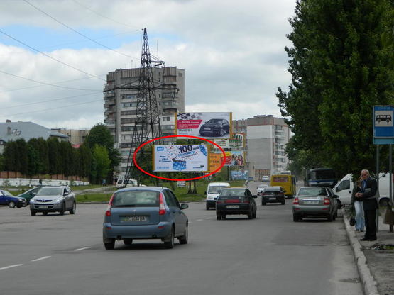 Фото рекламной плоскости по адресу Вашингтона  за поворотом з Зеленої К2 Б ниж. ТЦ МЕТРО