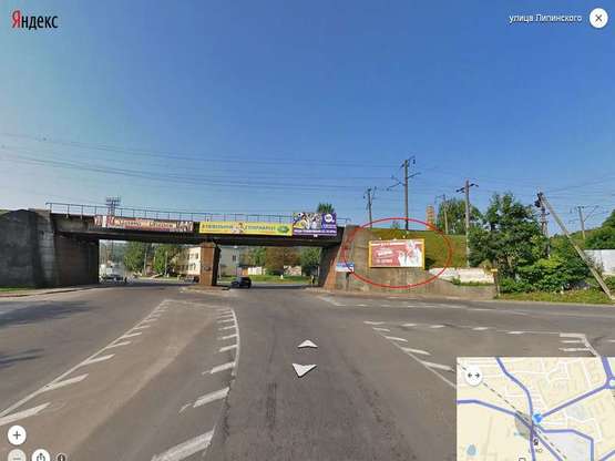 Фото рекламной плоскости по адресу Липинського-Варшавська