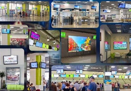 Фото рекламной плоскости по адресу Терминалы аэропорта "Киев" А,B,D (VW165", VW110", STV40"-16,STV55"-5)