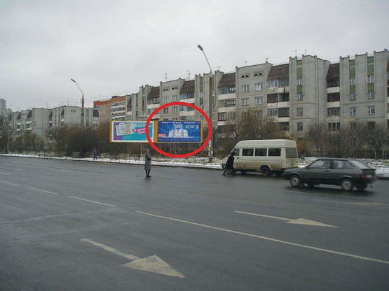 Фото рекламної площини за адресою Хмельницького, 245 (за рухом) №1 правий ( Сільпо)