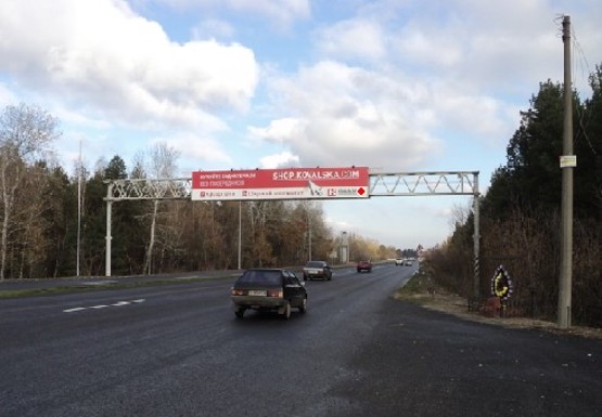 Фото рекламної площини за адресою Трасcа Н-01, Новая Обуховская, 41,600