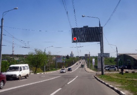 Фото рекламної площини за адресою Ахсарова ул., 20 - Белгородская ул.