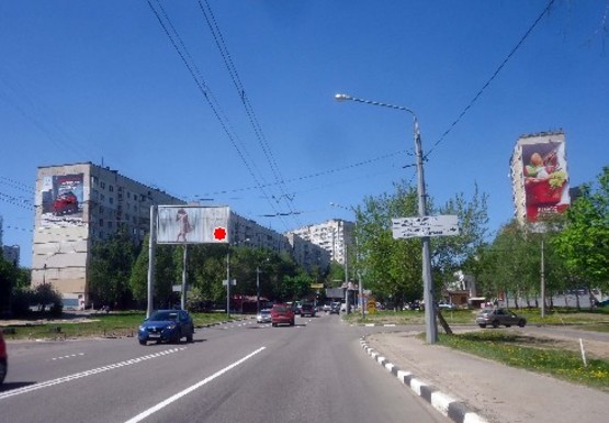 Фото рекламной плоскости по адресу Ахсарова ул., 20 - Белгородская ул.