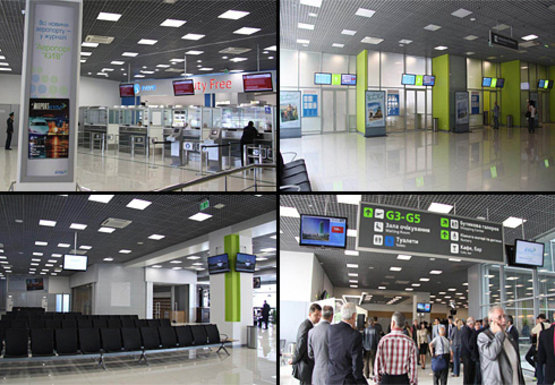 Фото рекламной плоскости по адресу Зона №1. Вылеты (Терминал А)