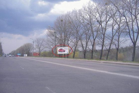 Фото рекламної площини за адресою Київська (в'їзд в місто)