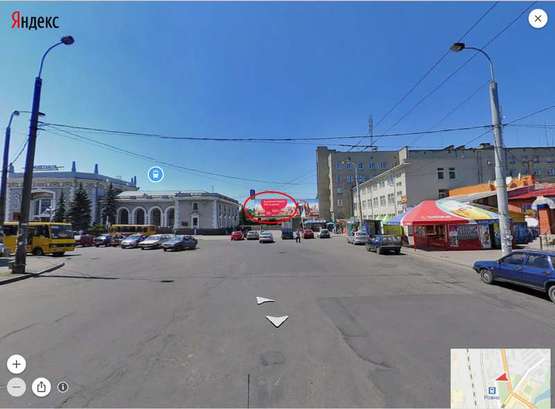 Фото рекламной плоскости по адресу Привокзальна (лівий)