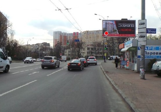 Фото рекламной плоскости по адресу Васильковская ул., 34