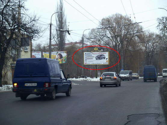 Фото рекламной плоскости по адресу Паркова - вул. Глушець