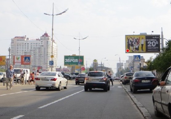 Фото рекламной плоскости по адресу Оболонский пр., 21