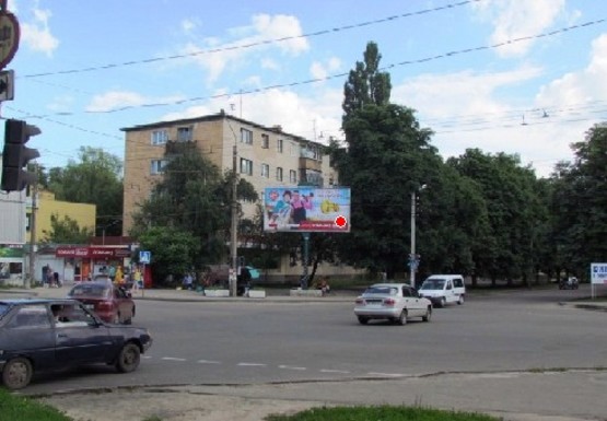 Фото рекламной плоскости по адресу Ивана Мазепы ул. - 23 Сентября ул.