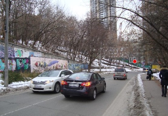 Фото рекламной плоскости по адресу Лукьяновская ул., 17 (напротив) (BackLit)