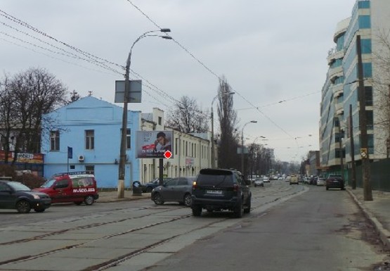 Фото рекламної площини за адресою Кириловская ул., 86 (Фрунзе ул.) - Нахимова ул. (BackLit)