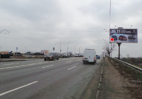 Фото рекламной плоскости по адресу Харьковское шоссе - Фанерная ул.