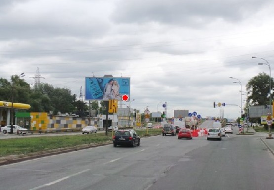 Фото рекламной плоскости по адресу Богатырская ул. - Куреневская ул. (на разделителе)