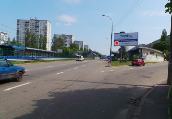 Фото рекламной плоскости по адресу Леся Курбаса пр. - Кольцова б-р.