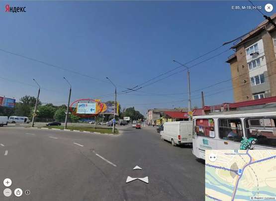 Фото рекламной плоскости по адресу Гагаріна - Галицький шлях  БЛ (з центр)