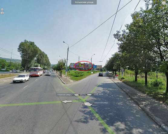 Фото рекламной плоскости по адресу Калинівська-Хотинська (заїзд на Калинівський ринок зі ст. Львова)