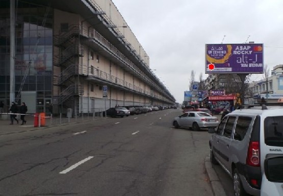 Фото рекламної площини за адресою Оболонский пр., 14