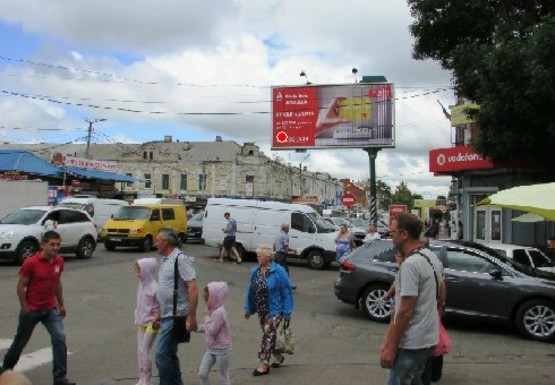 Фото рекламной плоскости по адресу Шевченко ул., центральный рынок