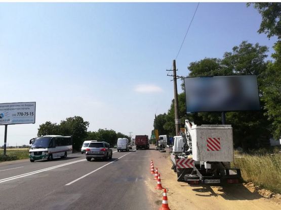 Фото рекламной плоскости по адресу Одесса - Николаев 21+550 А