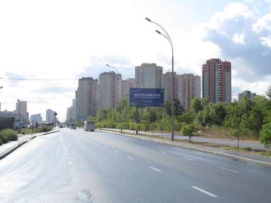 Фото рекламної площини за адресою Петра Григоренка просп., напроти "Еко-Маркету" (в напр. вул.Анны Ахматовой)