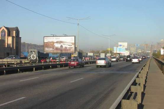 Фото рекламной плоскости по адресу Промислова вул., Південний міст; №3 (в напр. Московської пл.)