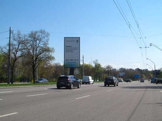 Фото рекламної площини за адресою Перемоги просп., 63 (в направл. пл.Перемоги)