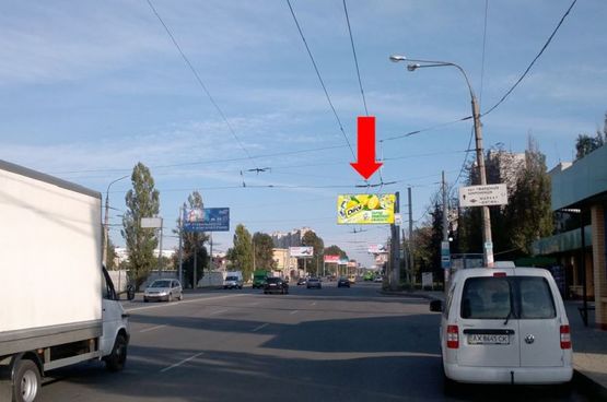 Фото рекламной плоскости по адресу Юбилейный пр. (бывш. 50 лет ВЛКСМ пр.), 34, флажок, со стороны рынка "Барабашово"