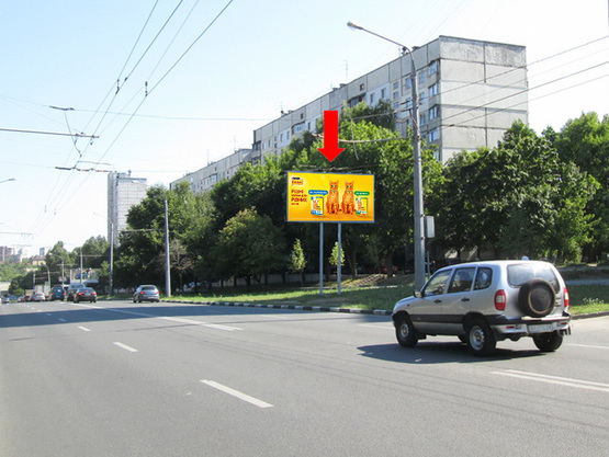 Фото рекламної площини за адресою Ахсарова ул., 16, в сторону Науки пр., в центр
