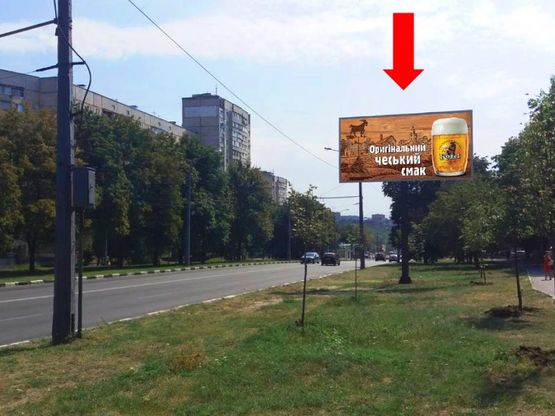 Фото рекламної площини за адресою Ахсарова ул., 16, в сторону Науки пр., в центр