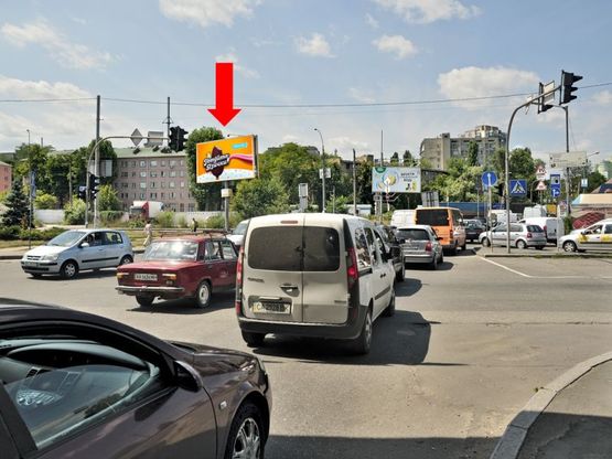 Фото рекламної площини за адресою Науки пр. / Столичное шоссе, ж/ д переезд, светофор, в сторону центра