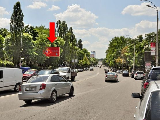 Фото рекламної площини за адресою Васильковская ул. / Амурская пл., ст. м. "Васильковская", в сторону ВДНХ