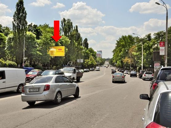 Фото рекламной плоскости по адресу Васильковская ул. / Амурская пл., ст. м. "Васильковская", в сторону ВДНХ