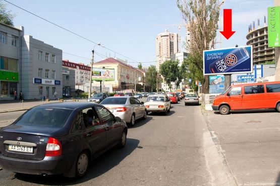 Фото рекламной плоскости по адресу Глубочицкая ул., 53, возле супермаркетов "Фоксторот", "Эльдорадо", в сторону Сечевых Стрельцов ул. (бывш. Артема ул.)