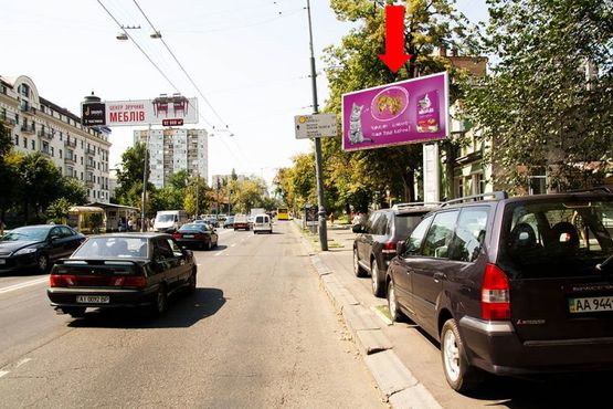 Фото рекламної площини за адресою Мельникова ул., 8, ст. м. "Лукьяновская", из центра