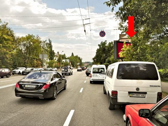 Фото рекламної площини за адресою Бойчука ул. (бывш. Киквидзе ул.), 4Б, со стороны Украинки бул.