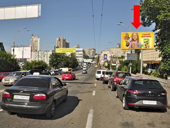 Фото рекламной плоскости по адресу Петлюры ул., 29, возле ЖД вокзала, в сторону Жилянская ул.