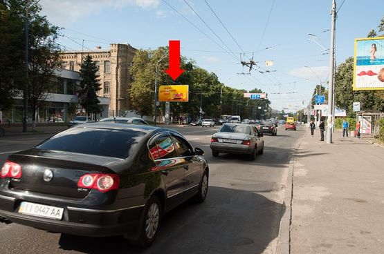 Фото рекламной плоскости по адресу Воздухофлотский пр., 28 - Соломенская пл., в сторону моста Воздухофлотского