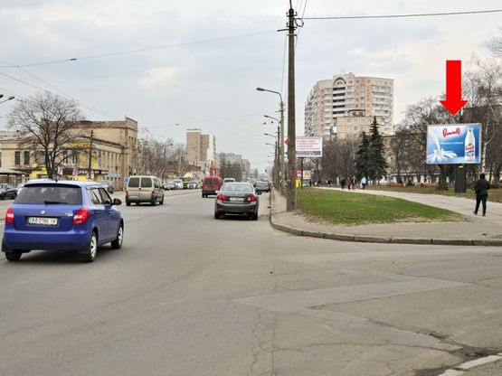 Фото рекламної площини за адресою Бориспольская ул. / Санаторная ул., в сторону ст. м. "Красный хутор"