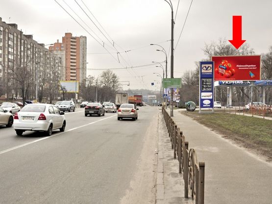 Фото рекламної площини за адресою Лобановского пр. (бывш. Краснозвездный пр.), 115, в сторону Севастопольская пл.