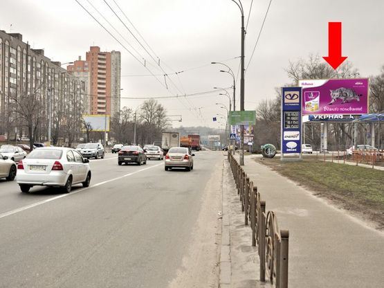 Фото рекламної площини за адресою Лобановского пр. (бывш. Краснозвездный пр.), 115, в сторону Севастопольская пл.