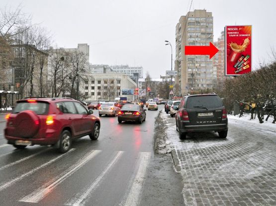 Фото рекламної площини за адресою Старонаводницкая ул., 1/45, в сторону Алмазова ул. (бывш. Кутузова ул.)