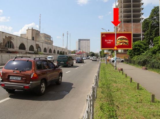 Фото рекламної площини за адресою Малевича ул. (бывш. Боженка ул.), 83 в сторону Федорова ул.