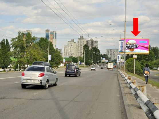 Фото рекламной плоскости по адресу Полярная ул., в сторону Богатырской ул., супермаркета "Эпицентр"