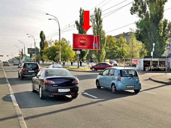 Фото рекламної площини за адресою Перова бул., 21, в сторону Броварской пр.