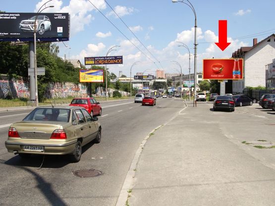 Фото рекламної площини за адресою Протасов Яр ул., 150м от Докучаевский пер., справа, в сторону Федорова ул.