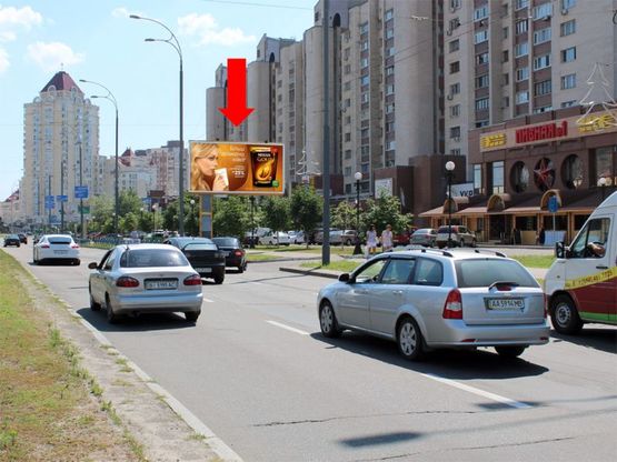 Фото рекламної площини за адресою Тимошенко ул., 18, в сторону Героев Сталинграда пр.